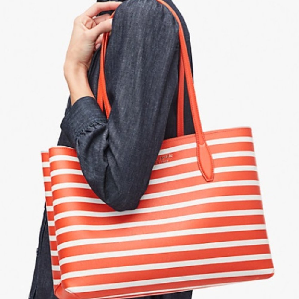 Kate Spade All Day Sailing Stripe Large Tote